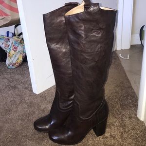 Frye tall genuine leather riding boots
